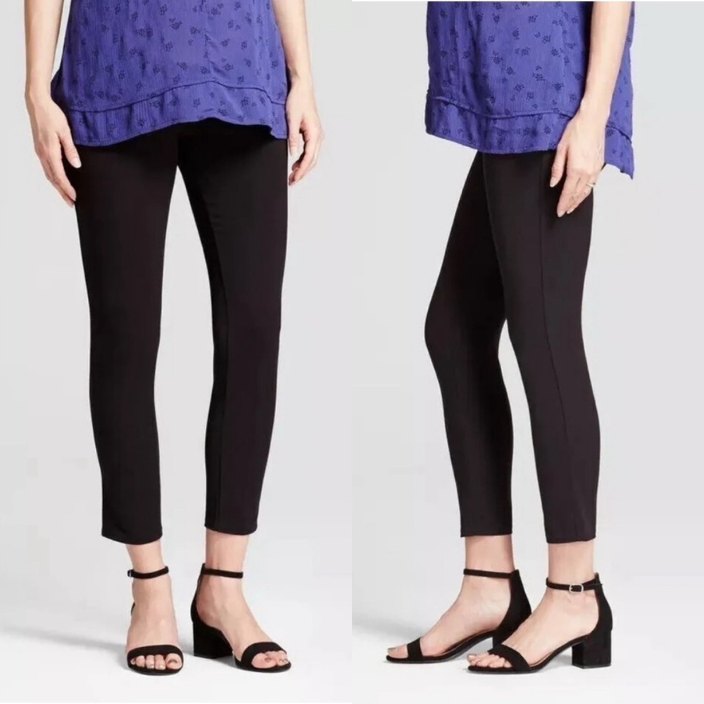 Ingrid & Isabel Maternity Cropped Pants Black Size 10
